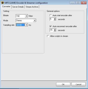 Encoder Configuration